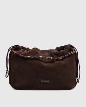 Gianni Chiarini Коричнева замшева сумка Morgana BS12260CMPL
