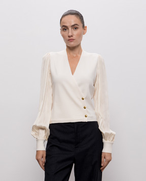 Twinset Топ цвета айвори 262TT3361