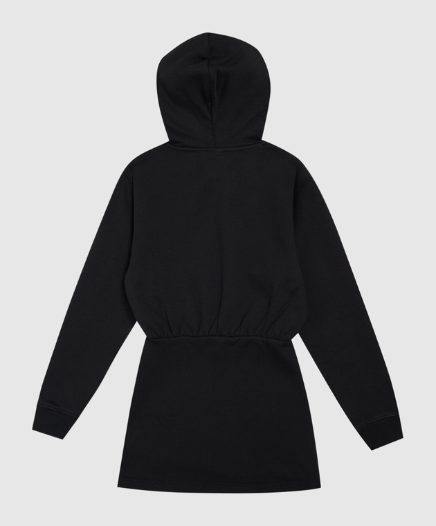 Off-White Дитяча чорна сукня з емблемою 44GDF005F26F001 зображення 2