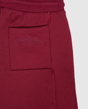 Dolce&Gabbana Детские бордовые спортивные штаны L5JPI6G7QNV36