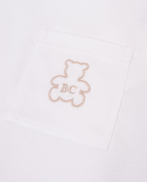 Brunello Cucinelli Дитяча біла футболка з вишивкою монограми логотипа B0B13TS01S