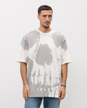 Alexander McQueen Белая футболка в принт 848931QTAEB