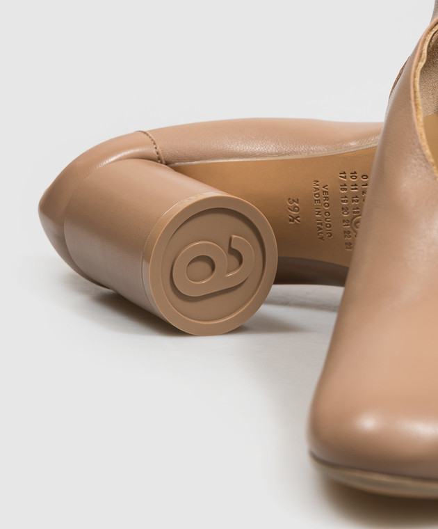 Maison Margiela MM6 Коричневые кожаные туфли S59WL0107P7557 изображение 5