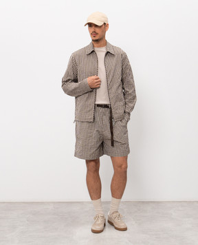 Moncler Коричневі шорти в клітинку L10912B00013599DI