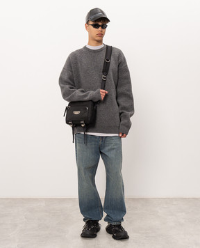 Balenciaga Сірий светр з вовни A0093VT1675