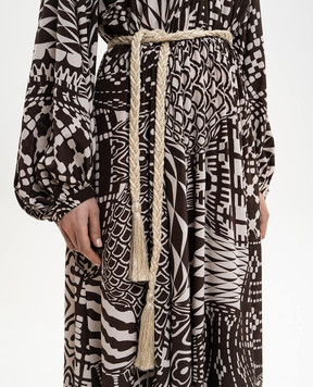 Momoni Плетений пояс CHIUHA кольору айворі з льону MOBT009MO54