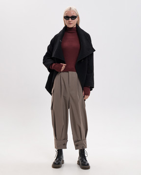 Y`S Yamamoto Бордовый гольф в рубчик YVK05682