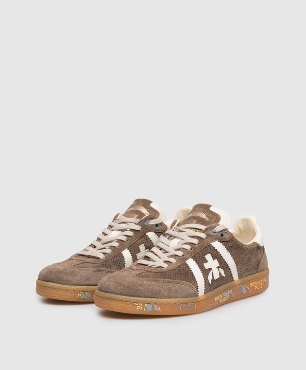 Premiata Коричневые замшевые кроссовки Bonnie BONNIE изображение 2
