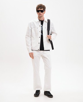 Off-White Чорна футболка з принтом Eagle Rock 44MAA027S26J006