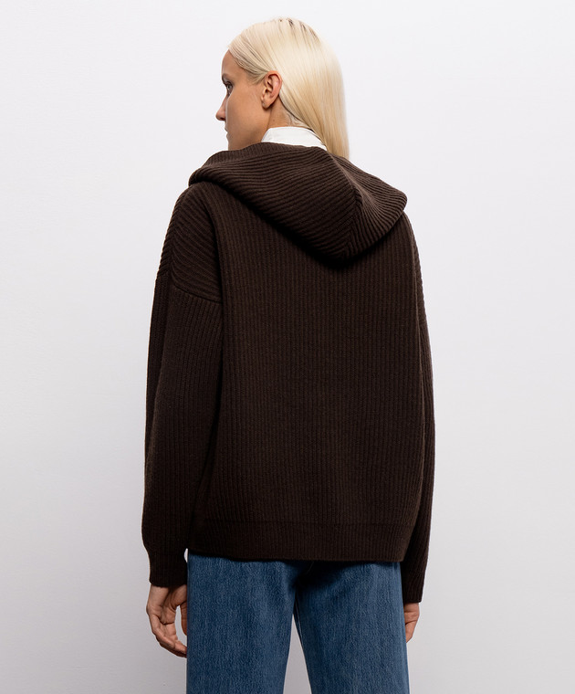 Dondup Коричневый кардиган из шерсти DT459M01029D002 изображение 4