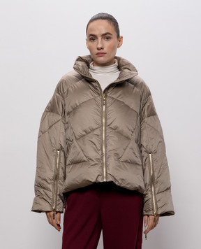 Twinset Пуховик цвета хаки 262TT2620