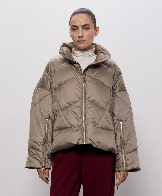 Twinset Пуховик цвета хаки 262TT2620 изображение 3