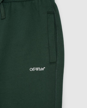 Off-White Дитячі зелені джогери 44BCH001F26F002
