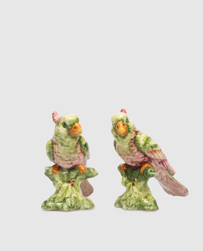 Les Ottomans Набір декоративних керамічних статуеток у формі папуги PH01