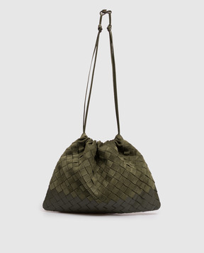 Bottega Veneta Зеленая замшевая сумка-кисет 796728V6TW0