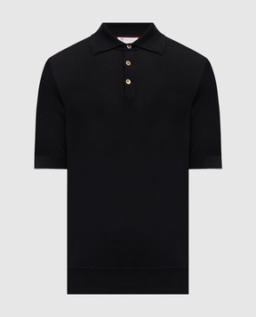 Brunello Cucinelli Черное поло M29800125