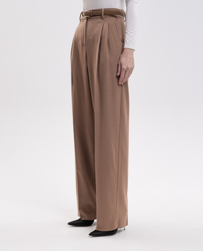 Max Mara Коричневые брюки COCCO из шерсти MSTCOCCO