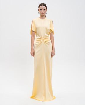 Victoria Beckham Желтое платье 1425WDR007004A