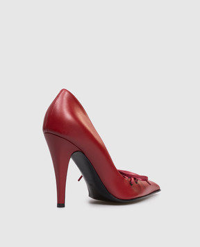Alexander McQueen Красные кожаные туфли 848266WHABY