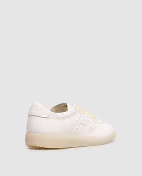 Santoni Білі шкіряні кросівки з тисненням логотипа WBPL61340TITTFDD