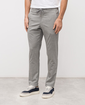 Marco Pescarolo Серые брюки из кашемира и шелка CARACCIOLO5324