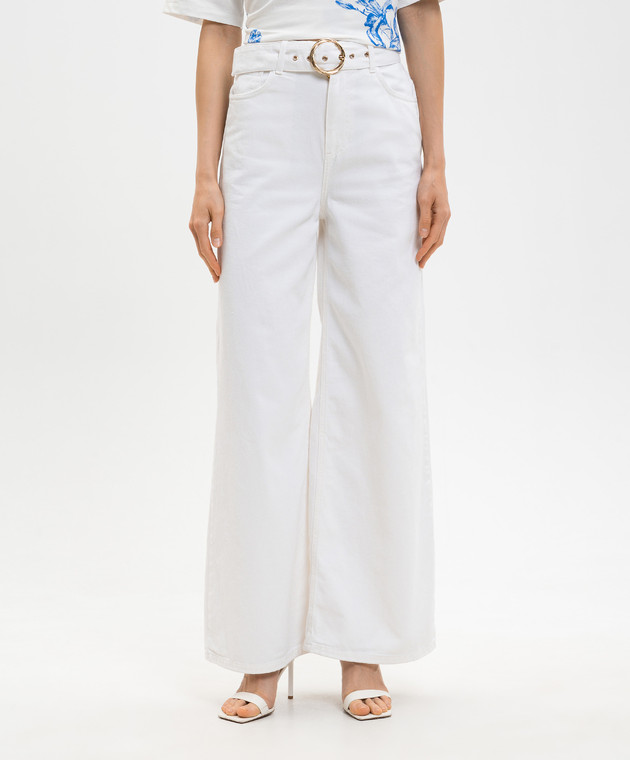 Twinset Білі джинси з поясом 261TT2470 зображення 3