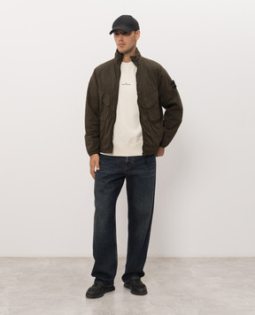 Stone Island Зеленая куртка с логотипом патча L2S15Q100021S0474