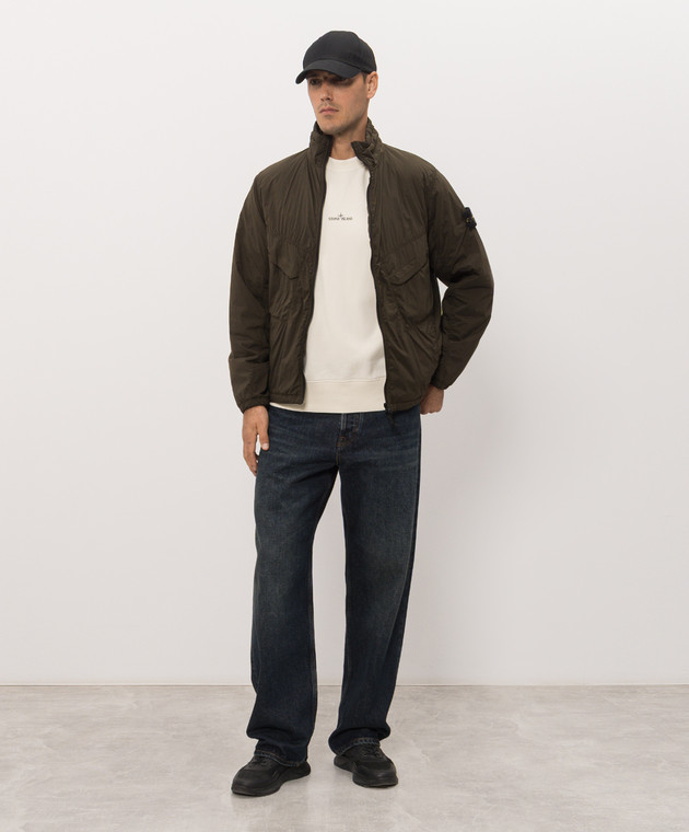 Stone Island Зеленая куртка с логотипом патча L2S15Q100021S0474 изображение 2