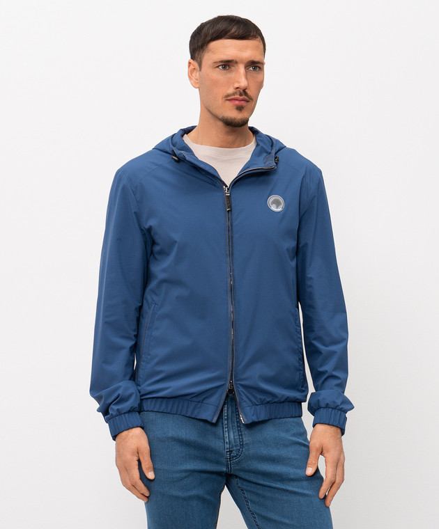 Stefano Ricci Синяя ветровка M6J6100040PL001H изображение 3