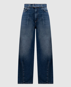 Max Mara Weekend Синие джинсы MADIA с эффектом потертости WKDMADIA