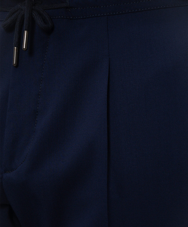 Pini Parma Сині штани з вовни TRLEISUREBL зображення 5