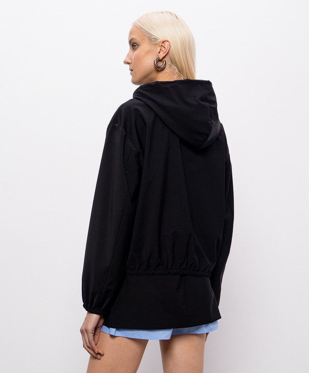 Alexander Wang Черная спортивная куртка с шерстью 1WC2262723 изображение 3