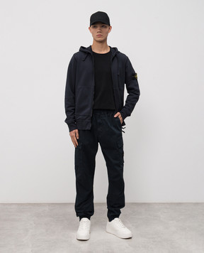Stone Island Синя спортивна куртка з логотипом K2S156100061S0051