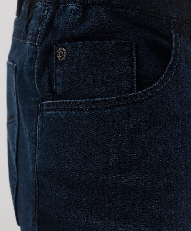 Castangia dal 1850 Сині джинси з патчем логотипа GDPCA311S26 зображення 5