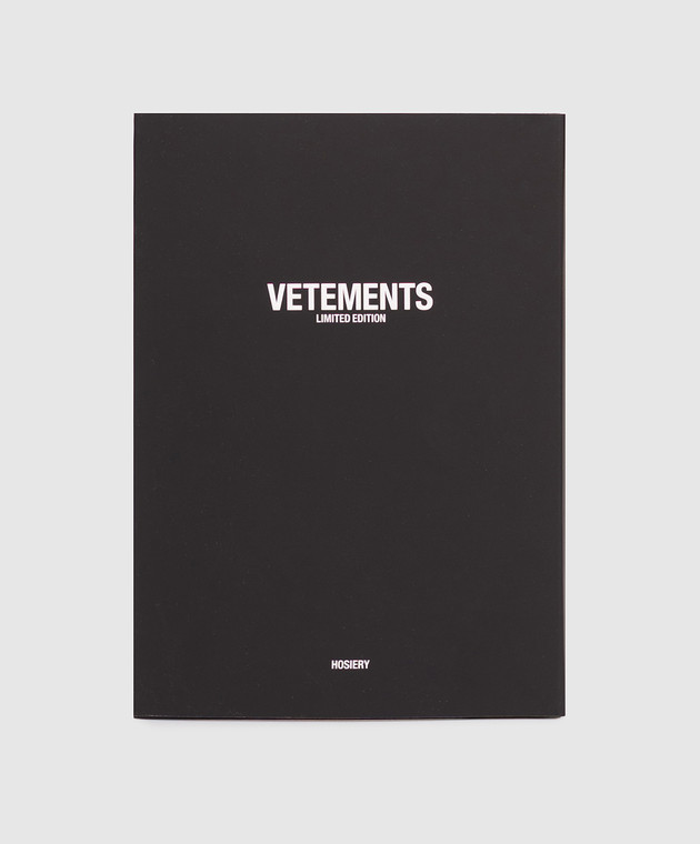 Vetements Чорні колготи з візерунком логотипа WH27ST500B