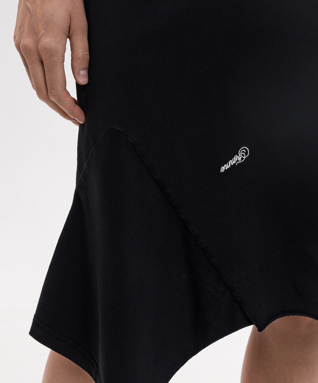 Vetements Черная юбка асимметричного кроя WH27SK167B изображение 5