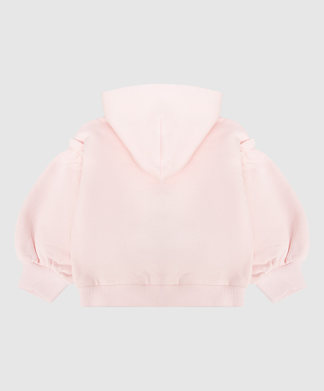 Dolce&Gabbana Дитяча рожева спортивна куртка з принтом логотипа L2JWCKG7PNM зображення 2