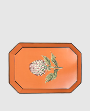 Les Ottomans Декоративна помаранчева таця з принтом IT264