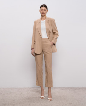 Twinset Белый топ с кристаллами 261AP2201