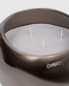 Onno Свічка Cape Smoked Grey M з ароматом Muse в скляному свічнику ON509M