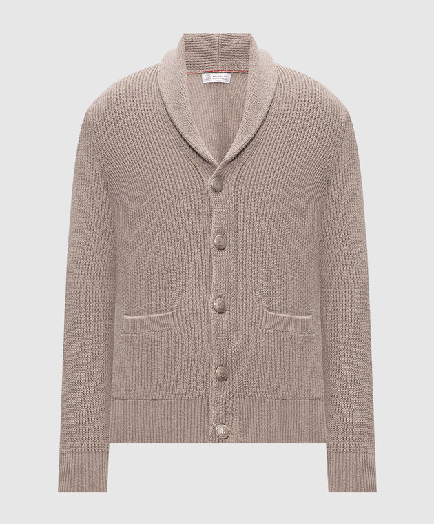 Brunello Cucinelli Бежевый кардиган MNI709706