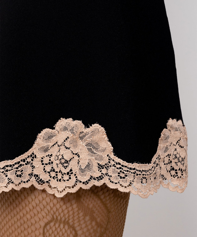 Valentino Черное платье с кружевом 9B3KD16BAE6 изображение 5