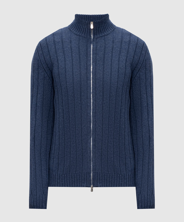 Brunello Cucinelli Кардиган з кашеміру синього кольору M22506006