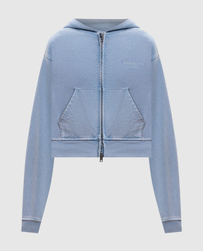 Alexander Wang Голубая спортивная куртка с кристаллами 1CC3262768