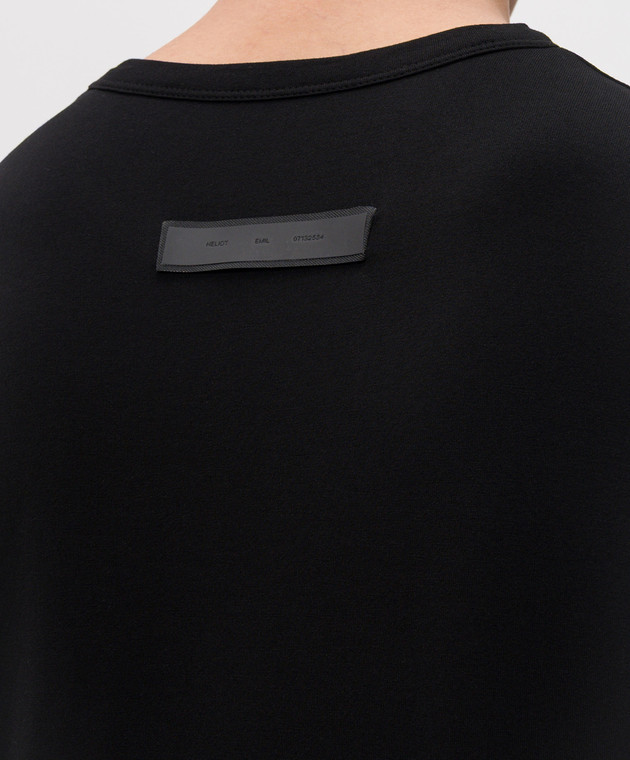 Heliot Emil Черная футболка MANE M09158 изображение 4
