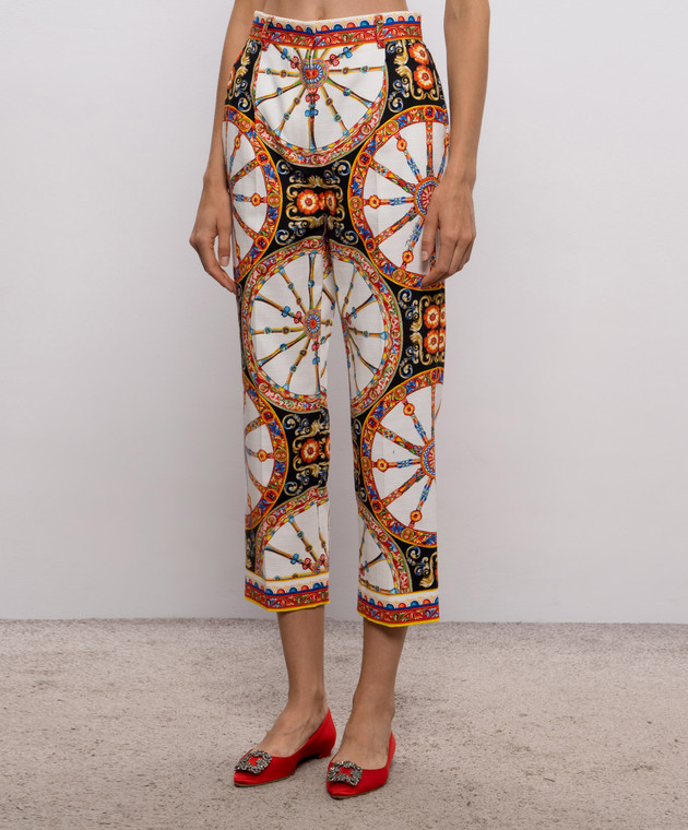 Dolce&Gabbana Капри в принт FTDKVTGDDTD изображение 3