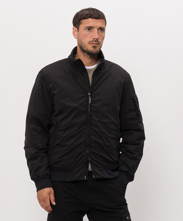 C.P. Company Черная куртка с логотипом патча MOW255A005864G изображение 3