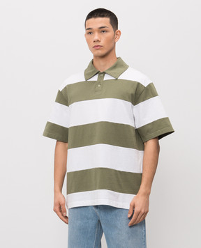 Axel Arigato Біле поло Striped  в смужку A3798002