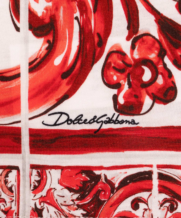 Dolce&Gabbana Дитяча футболка в брендовий принт L4JTHVII7KX814 зображення 3