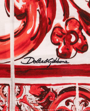 Dolce&Gabbana Дитяча футболка в брендовий принт L4JTHVII7KX814
